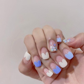 Sticker Dán Móng Hình Hoa Lily Xanh, Dễ Chùi Rửa