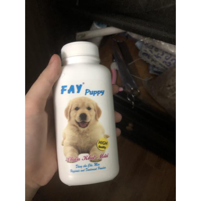 Phấn Tắm Khô FAY Khử Mùi Diệt Khuẩn Cho Chó MÈO 120gram