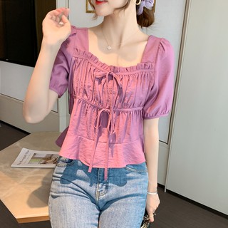 Áo Voan Tay Ngắn Thời Trang Dành Cho Nữ