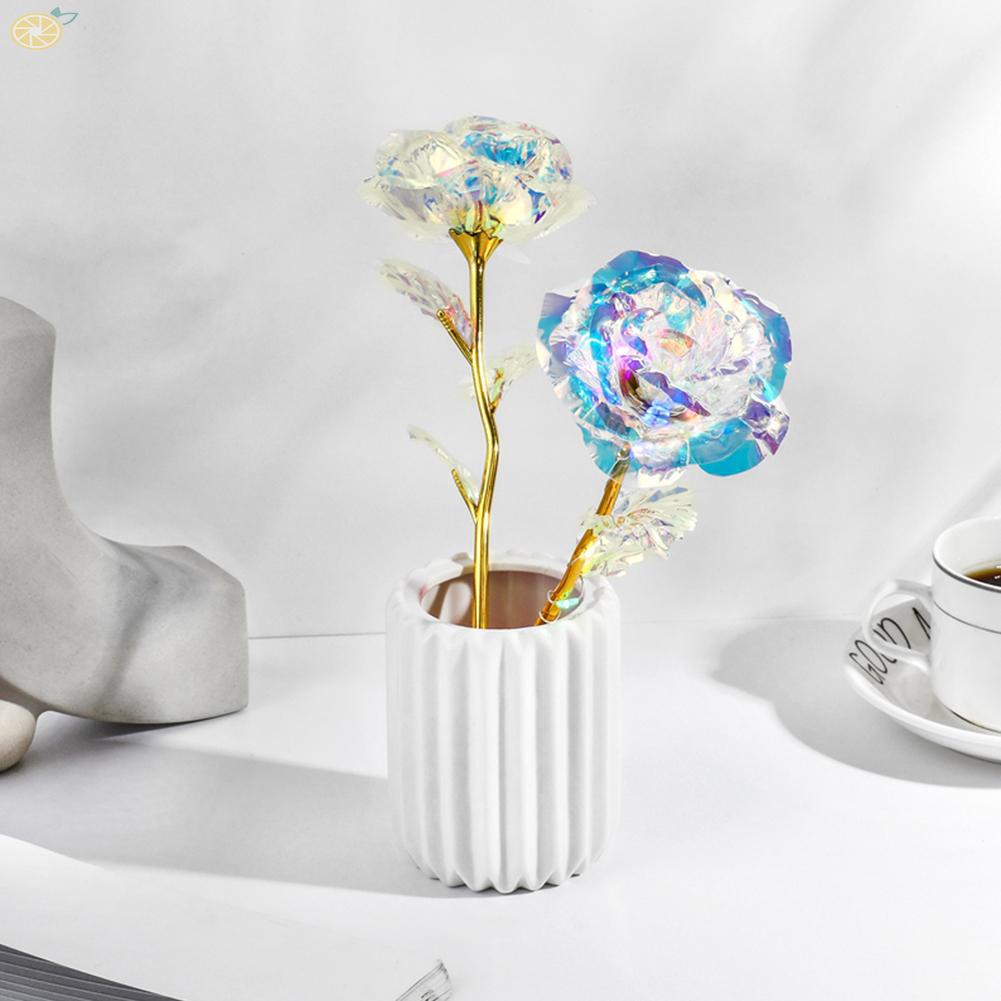 【VARSTR】Galaxy Rose Flower Fake Flower Individual Flower Brand New Valentines Day