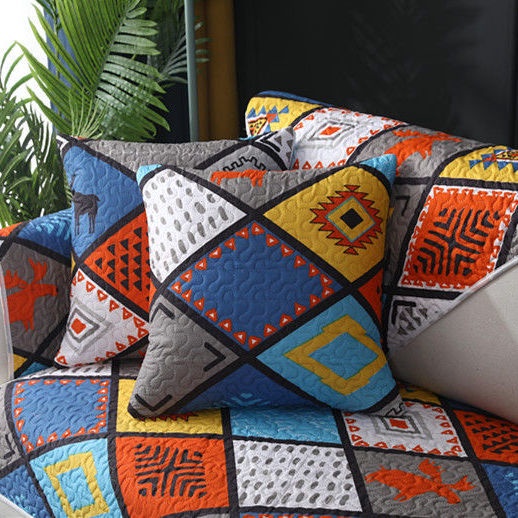 Bộ Đệm Lót Ghế Sofa Vải Cotton Chống Trượt Thiết Kế Đơn Giản Kiểu Châu Âu