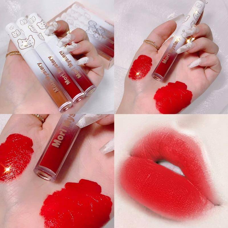 [Hàng mới về] Set 5 Thỏi Son Kem Hiệu Ứng Gương Không Thấm Nước Và Mồ Hôi Lâu Trôi