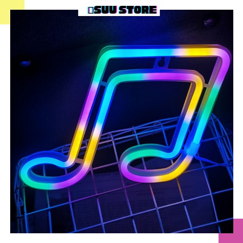 [ Tặng Sticker ] Đèn Led Neon gắn tường ✨FreeShip✨Decor phòng ngủ mẫu mã đa dạng.