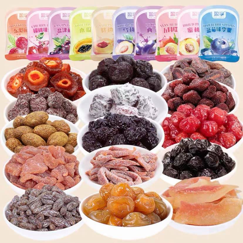 Ô mai cherry mận đen việt quất thanh mai gói 25g -TVCFOOD ăn vặt Trung Quốc