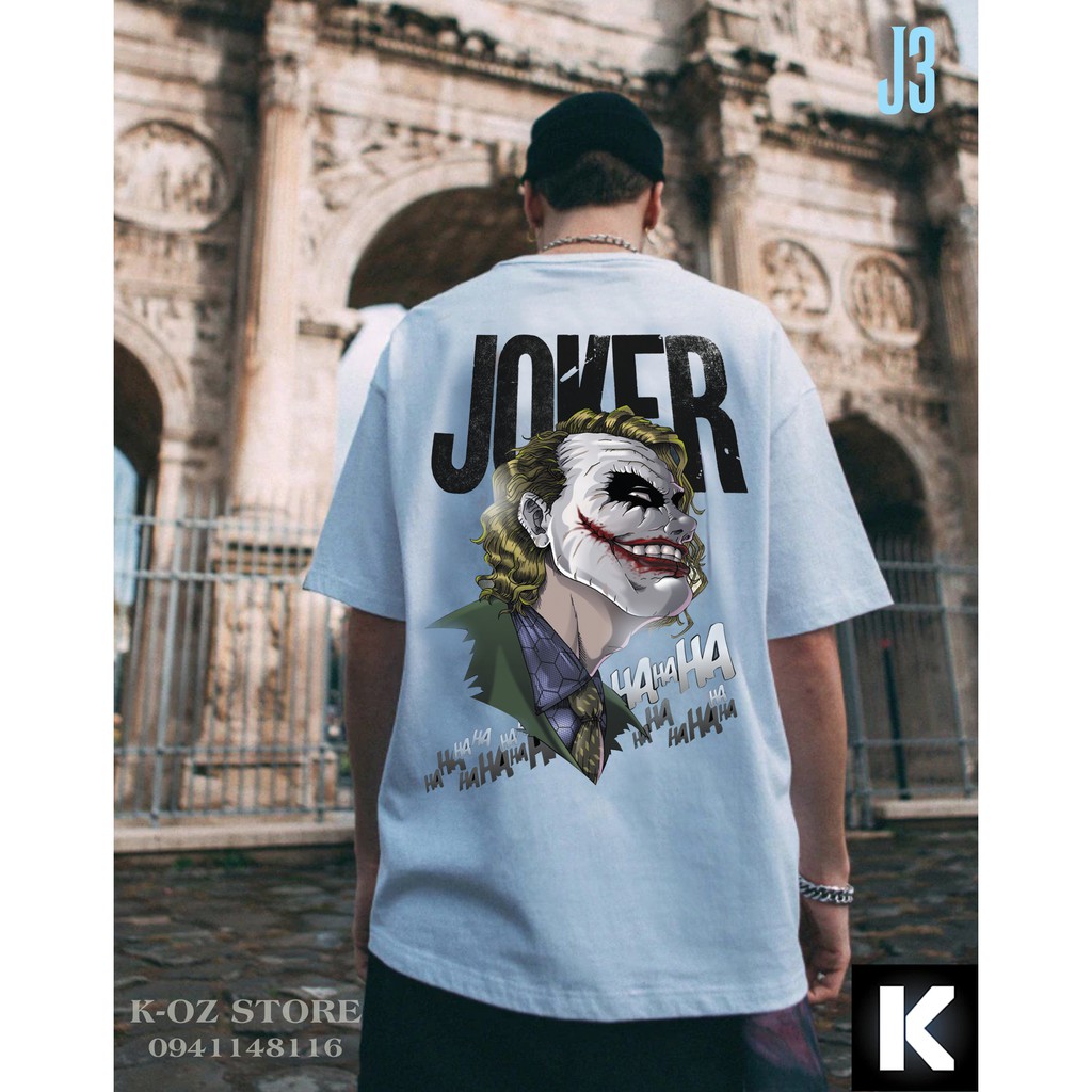 Áo thun J3 JOKER OVERSIZE UNISEX (2 Màu ĐEN-TRẮNG)