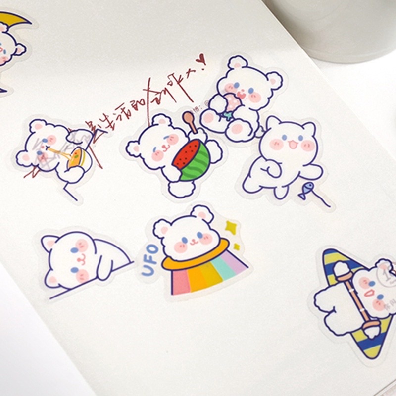 Bộ 24 Miếng Dán Sticker Trang Trí Hình Thú Hoạt Hình Chống Thấm Nước