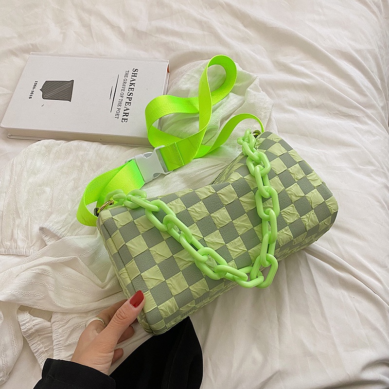 Túi đeo vai IELGY có dây đeo sợi xích thời trang cho nữ