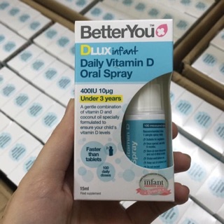 Hàng chuẩn chính hãng UK vitamin D DLUX dạng xịt cho bé