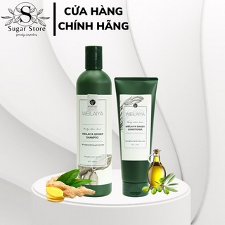 Dầu gội Weilaiya gừng trắng + dầu xả gừng trắng Weilaiya Ginger