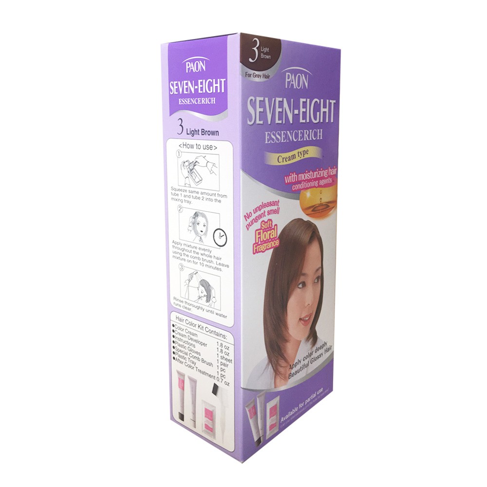 Nhuộm phủ bạc dưỡng chất Seven Eight số 3  Nhật Bản