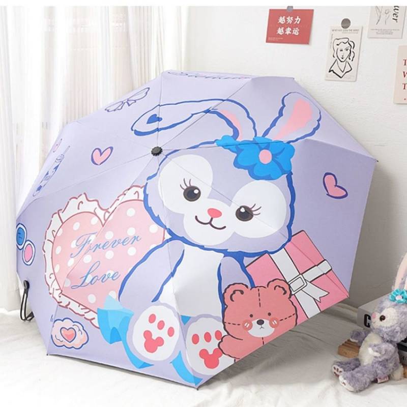 Ô tự động hai công dụng che mưa che nắng chống tia cực tím hình Cinnamoroll Babycinnamoroll dành cho nữ sinh N5YV