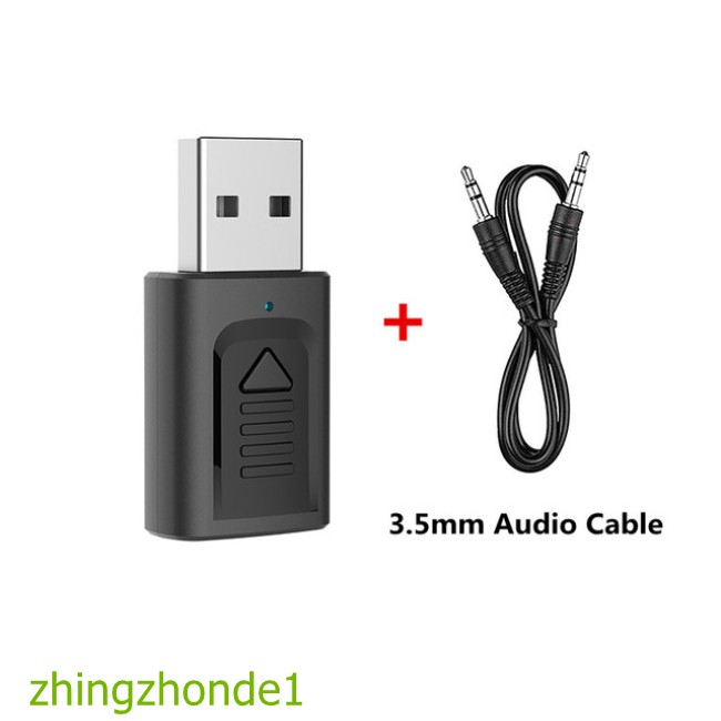 Usb Bluetooth 5.0 Truyền Tín Hiệu Không Dây 4 Trong 1 Jack Cắm 3.5mm Cho Tv Xe Hơi