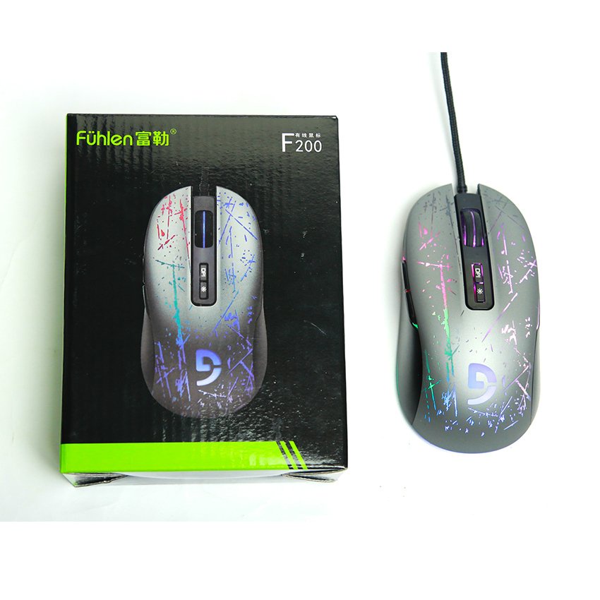 Chuột game Fuhlen F200 Bạc chính hãng