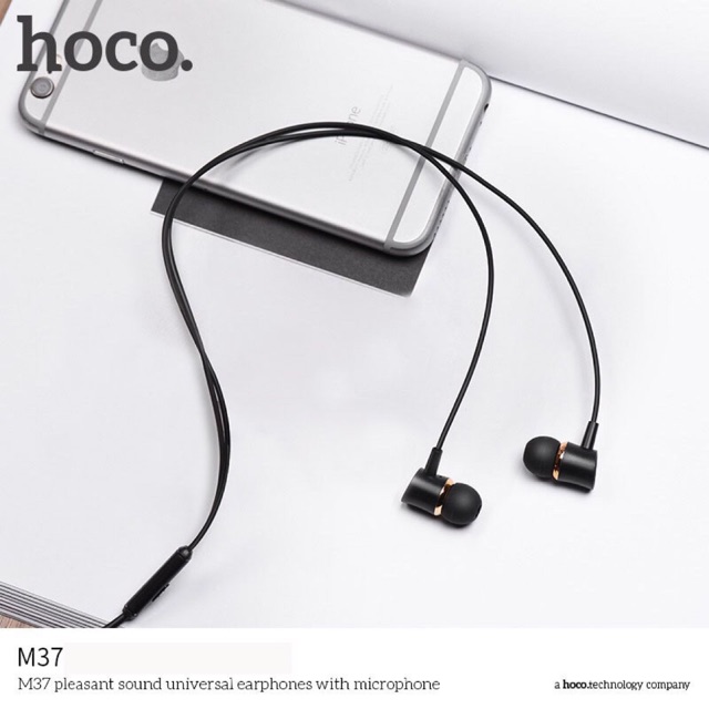 Tai nghe nhét tai hoco M37 có mic chân cắm 3.5