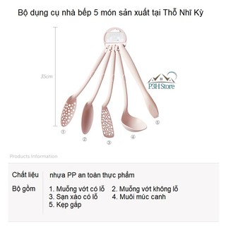 BỘ DỤNG CỤ NHÀ BẾP 5 MÓN LOCK&LOCK TGD018