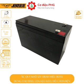 Bình Ắc Quy 12V 8AH dùng cho bình phun thuốc trừ sâu, loa kéo, xe đạp điện |Bảo hành 6 tháng