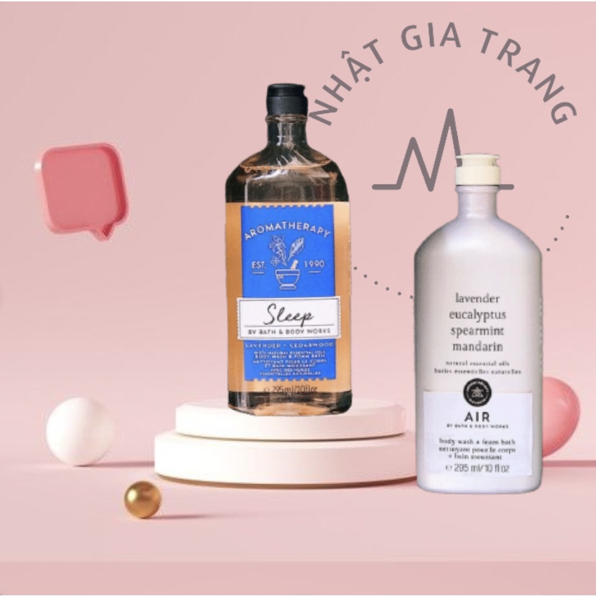 ✨BST Thư Giãn✨| 💦 Gel Tắm Tạo Bọt Lưu Hương Dòng Thư Giãn Bath & Body Works Aromatherapy