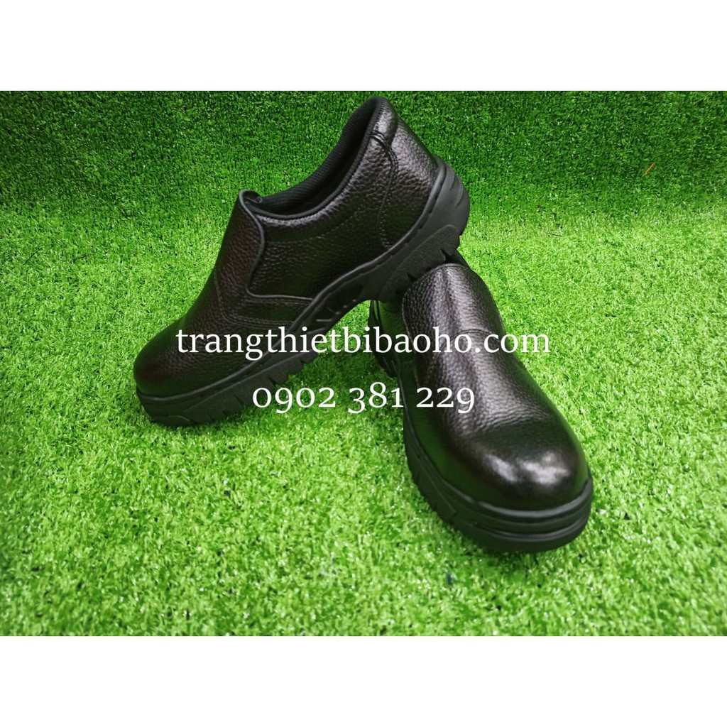 Giày bảo hộ da xỏ đen chống đâm xuyên KCEP KX015- đủ size
