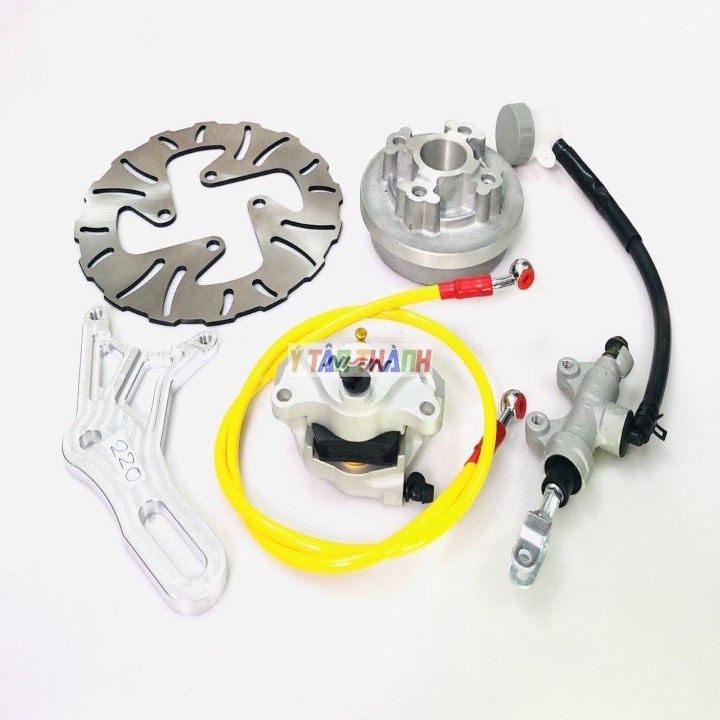 Bộ Đĩa Sau Wave Heo Rembo Xám Đĩa 220Mm V2 MS1265