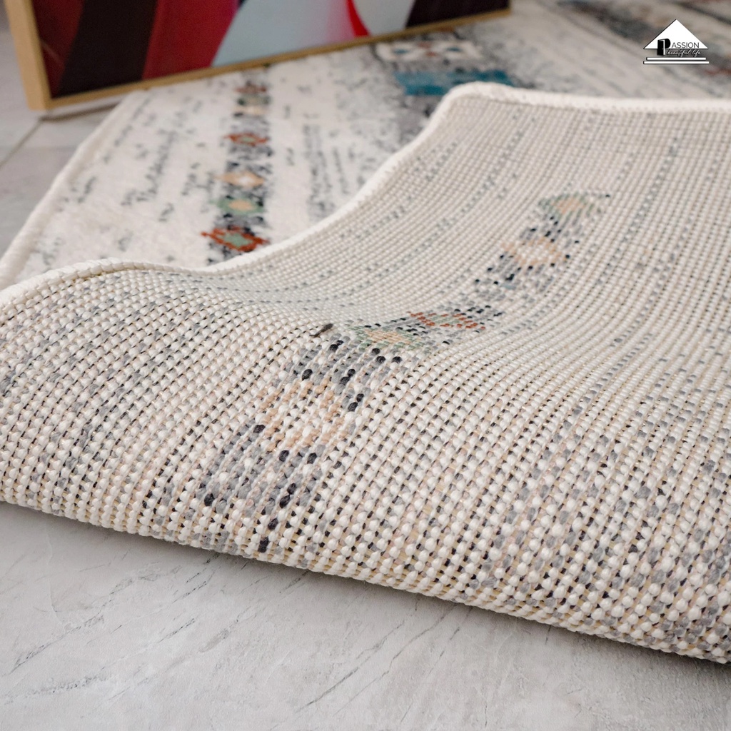 Thảm Lông Sợi Ngắn Cao Cấp Hoạt Tiết Tối Giản, Sang Trọng