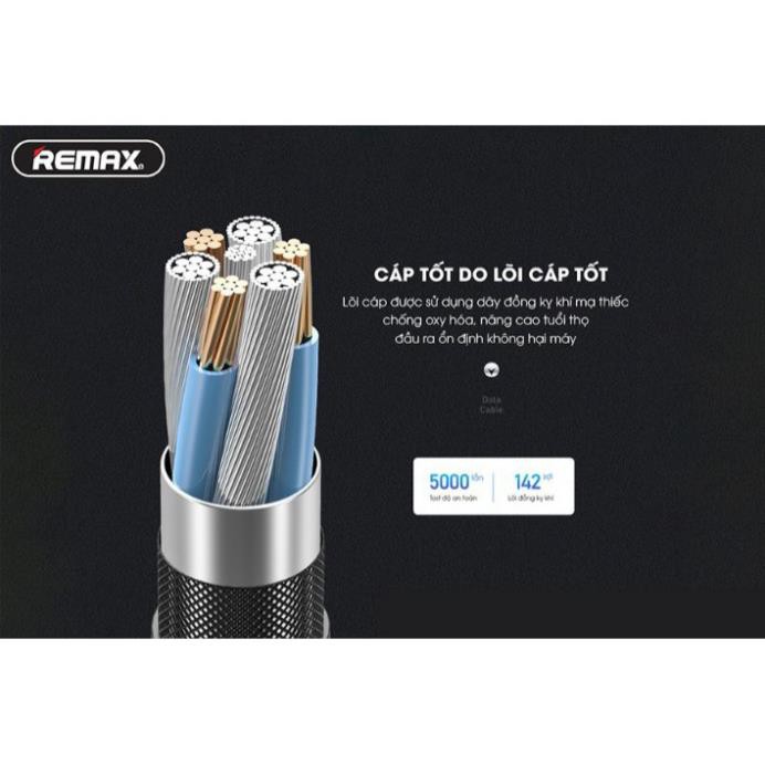 Cáp sạc thông minh chống đứt/Type C/Micro Remax RC-152 2.4A ( HÀNG )