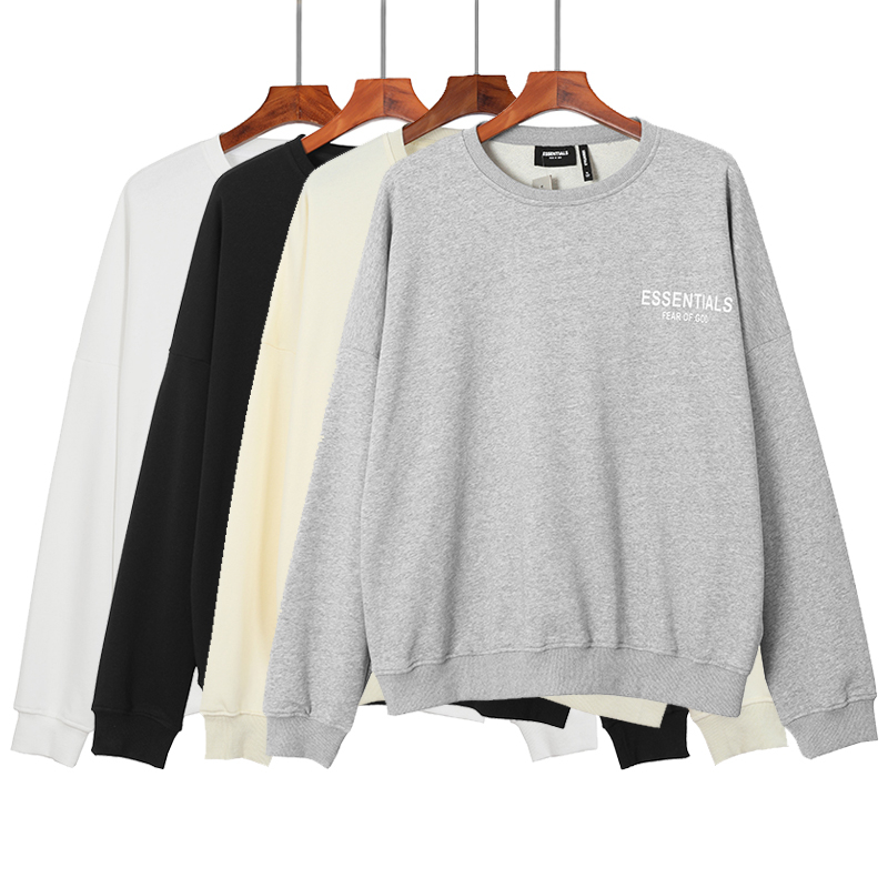 Áo Nỉ Dáng Rộng Cổ Tròn Thiết Kế Giản Dị Thời Trang