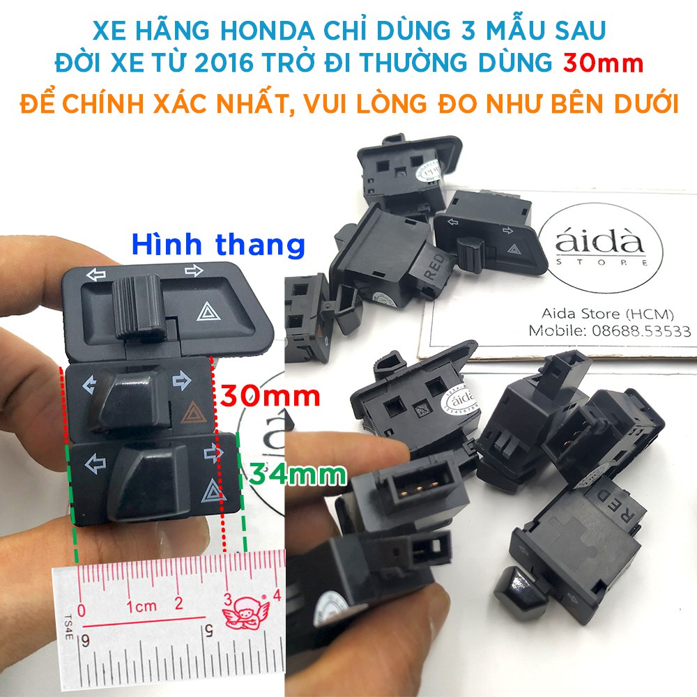 Công tắc xi nhan tích hợp Hazard - nháy cả 4 bóng xi nhan