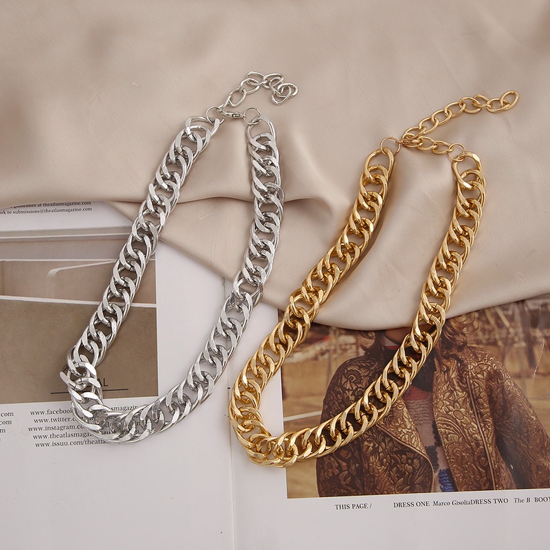 Dây chuyền choker hợp kim màu bạc đơn giản thời trang dành cho nữ