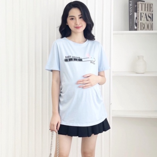 MEDYLA - Áo phông thun cotton cho bầu thoải mái mặc trong và sau sinh