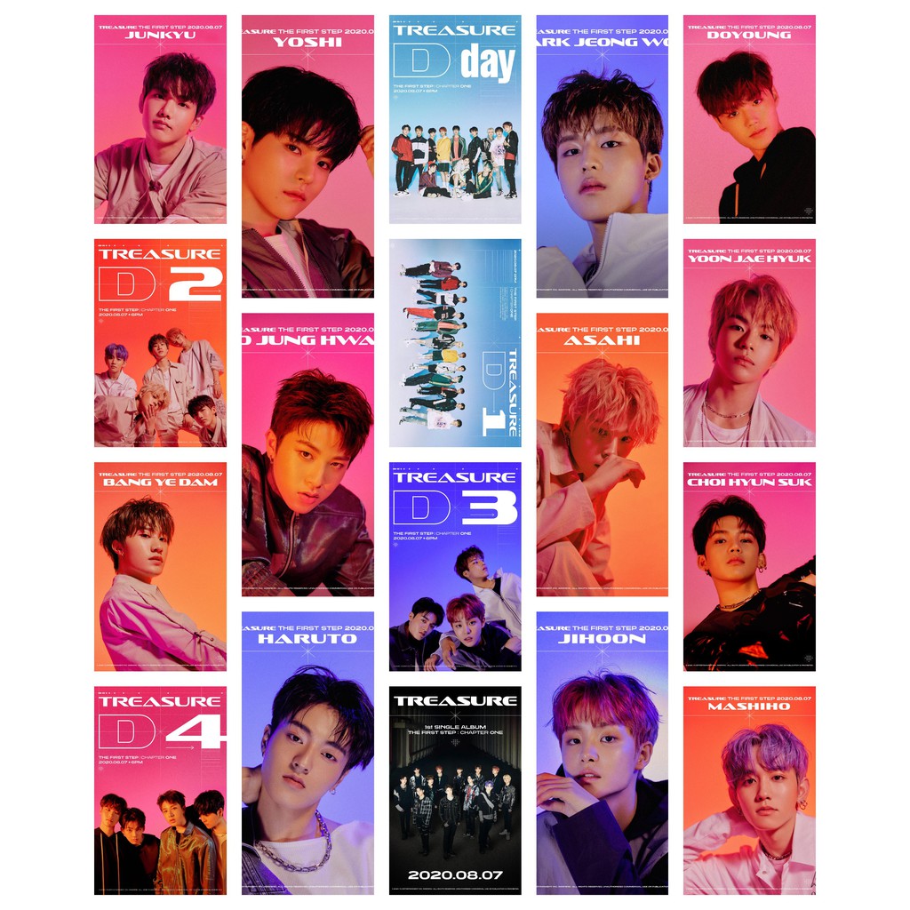 Lomo card 18 ảnh TREASURE 13 - THE FIRST STEP : CHAPTER ONE