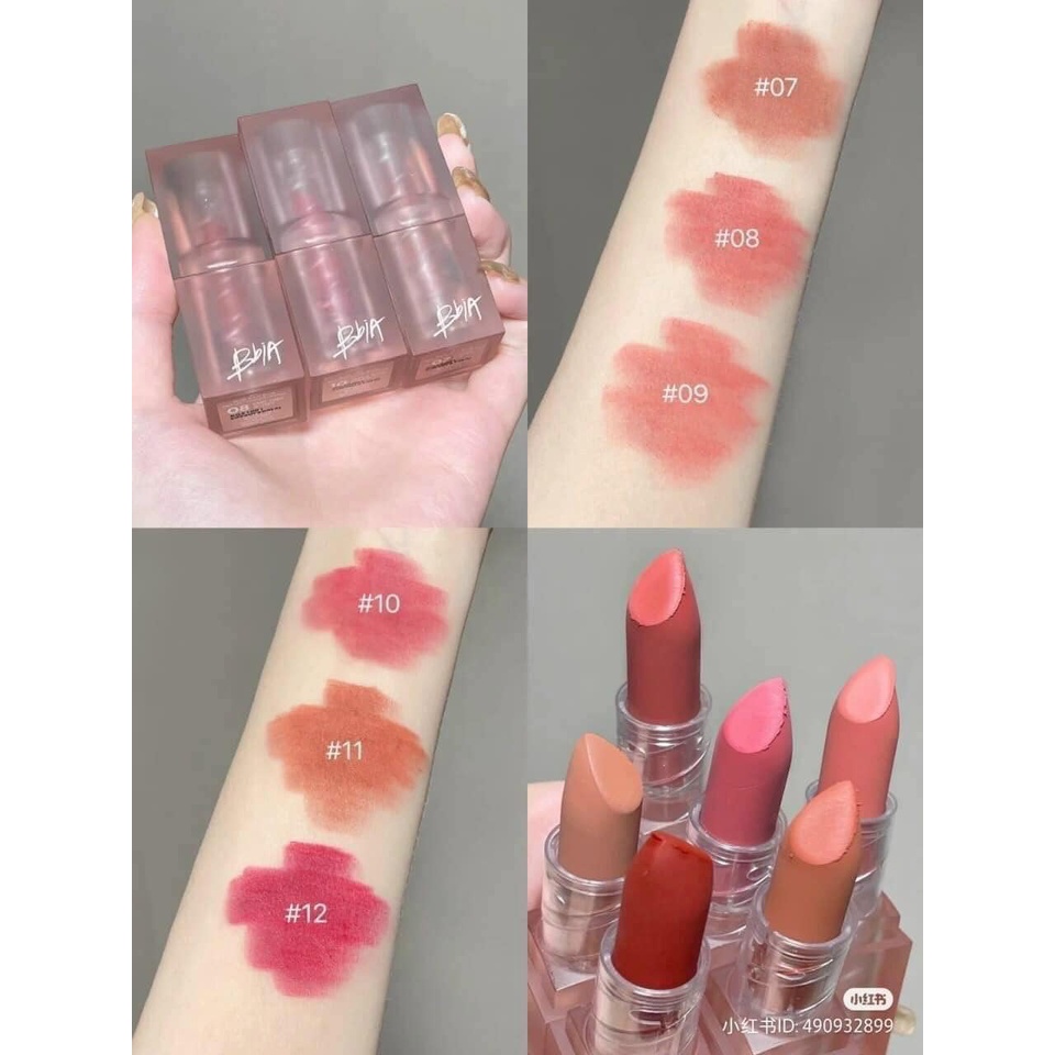 Son thỏi BBIA LAST POWDER LIPSTICK TEA Màu 12 - Hibiscus: Hồng đào đậm