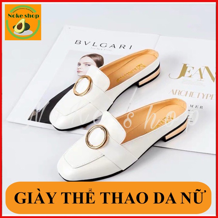 [FREESHIP] Giày sục nữ gót gương