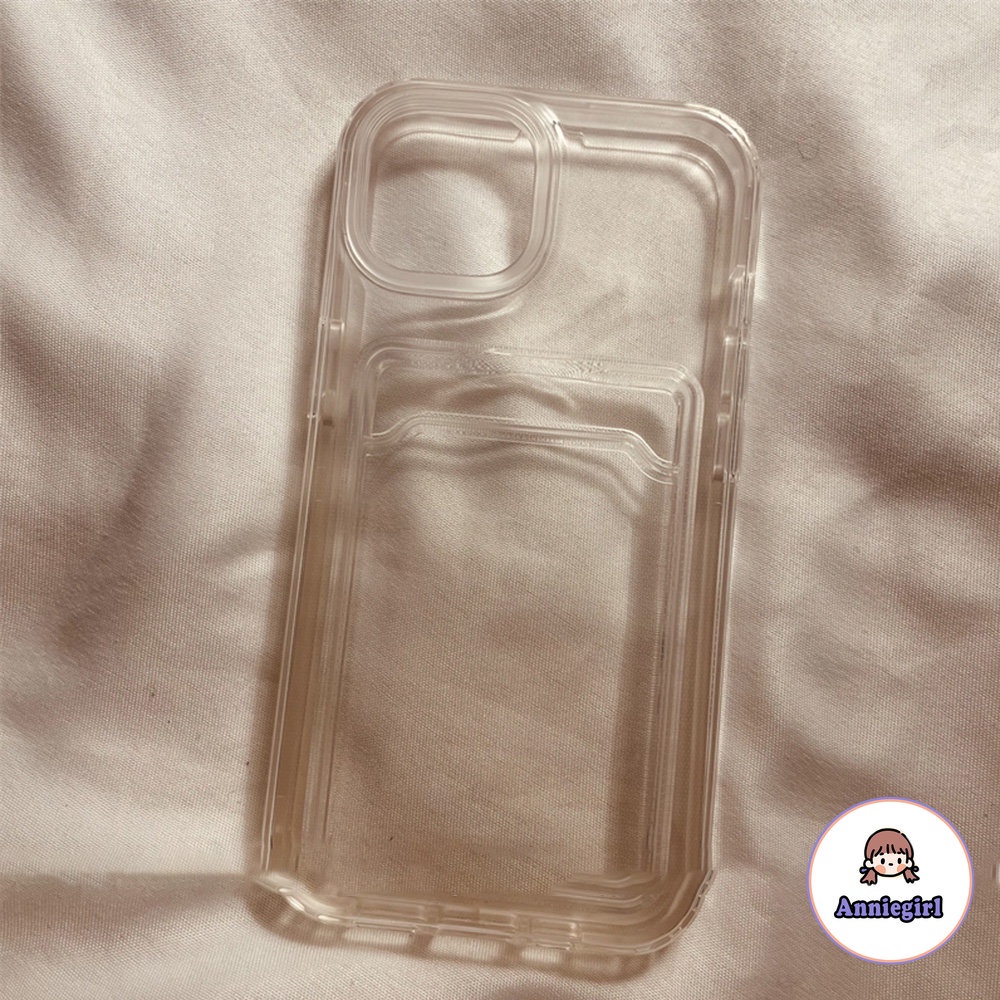 Ốp Điện Thoại TPU Mềm Chống Va Đập 3 Trong 1 Có Ngăn Đựng Thẻ Cho IPhone 14 13 12 11 Pro Max Xr 8 7 Plus