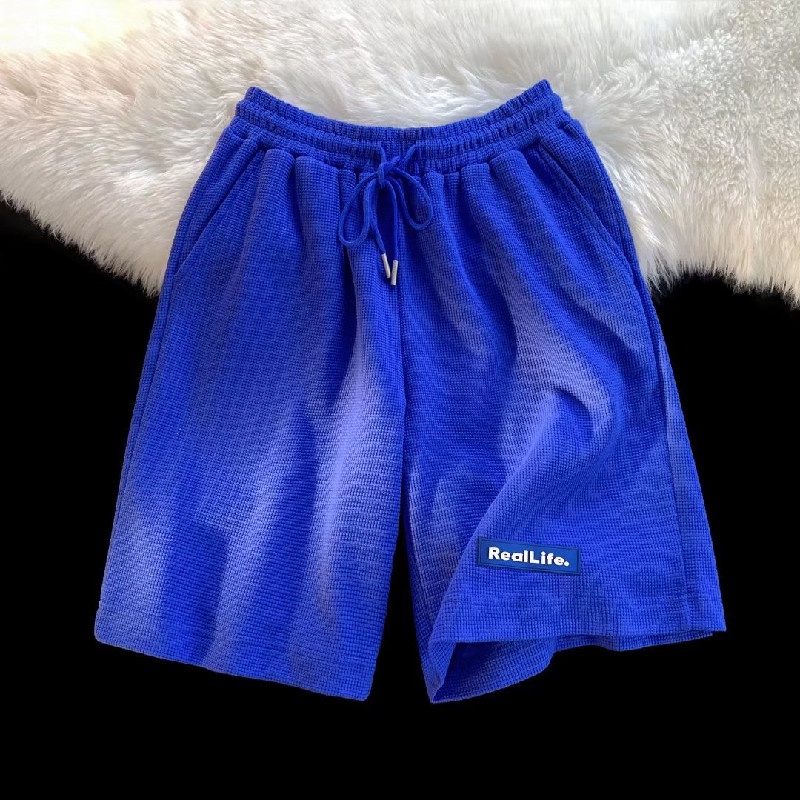 Quần Short Dáng Rộng Thoáng Khí In Chữ Phong Cách Hip Hop Nhật Bản Cá Tính Cho Nam Size M-3XL