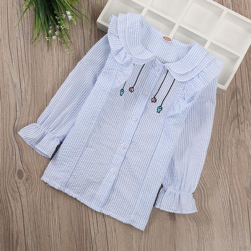 Áo thun ngắn tay phong cách Hàn Quốc dễ thương dành cho bé gái