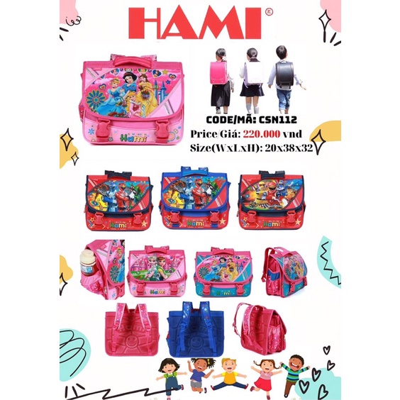 cặp hami cho học sinh cấp 1