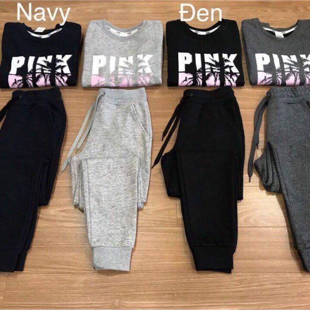 Bộ nỉ Pink VNXK