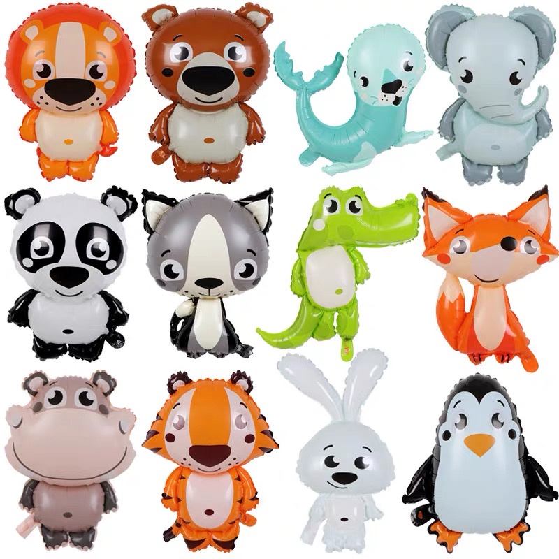 Bóng bay hình con vật dễ thương trang trí sinh nhật thôi nôi đầy tháng bé trai bé gái HAPPYKID BBHCV