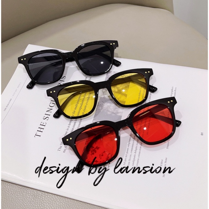 Kính Mát Gọng Vuông Chống Tia UV400 Thời Trang Cho Nam Nữ