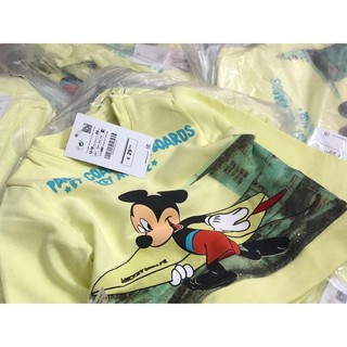 Áo nỉ da cá Mickey cho bé