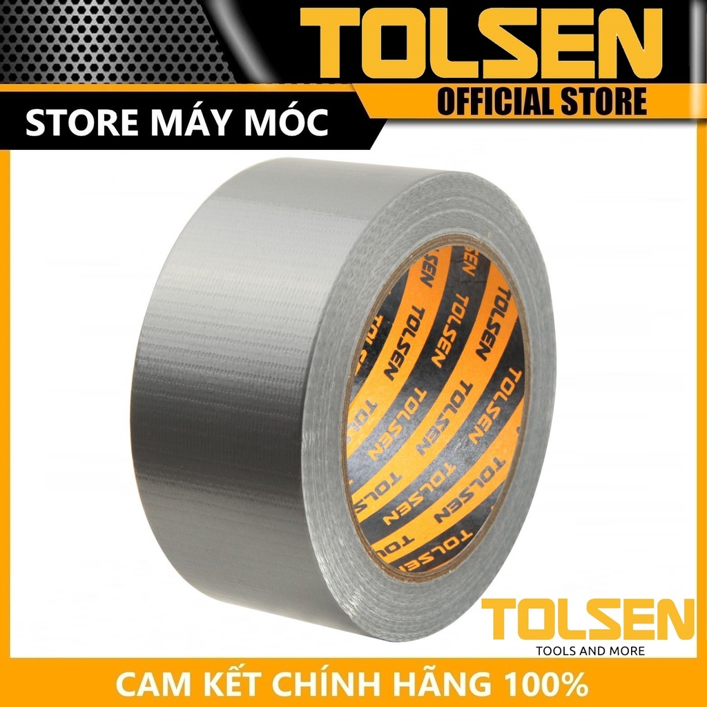 BĂNG KEO VẢI DUCT TAPE - SIÊU DÍNH 25m, 50m TOLSEN 50281, 50282 - HÀNH CHÍNH HÃNG