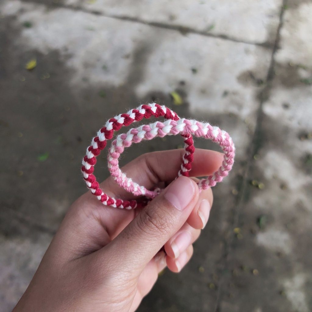 Vòng zigzag hai màu đơn giản