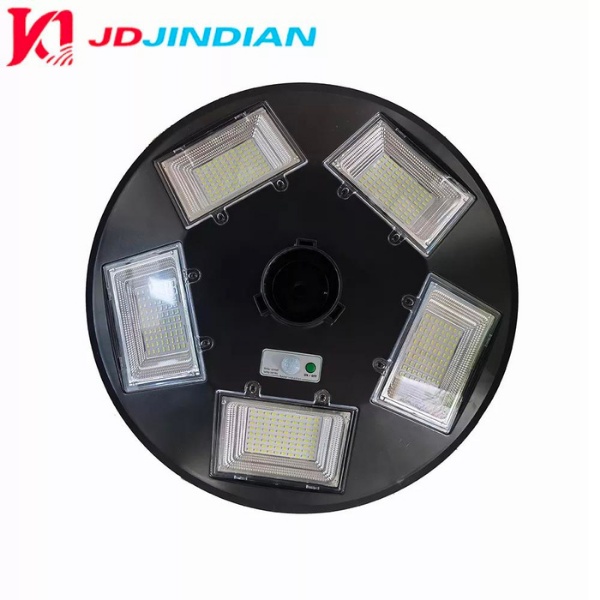 Đèn năng lượng mặt trời 500w jindian ufo-500, đèn đĩa bay vỏ nhựa, ánh sáng trắng