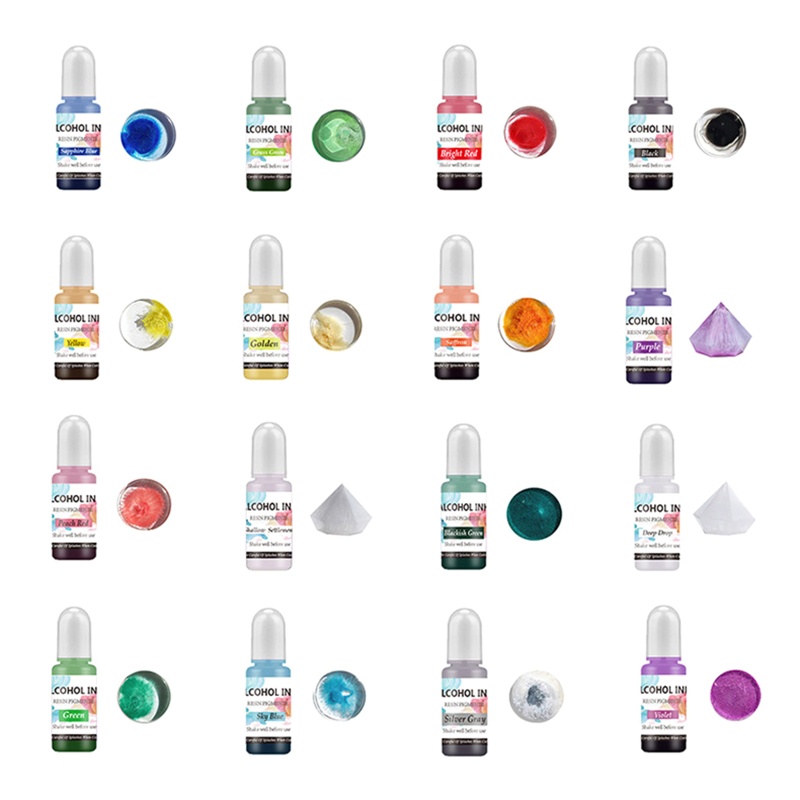 Sa Set 16 Màu Nhuộm Resin Làm Đồ Trang Sức Thủ Công