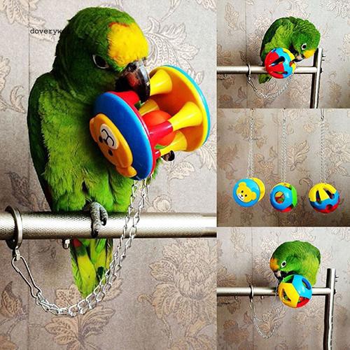 Bóng đồ chơi thú cưng bằng nhựa nhiều màu sắc siêu thú vị cho chim vẹt