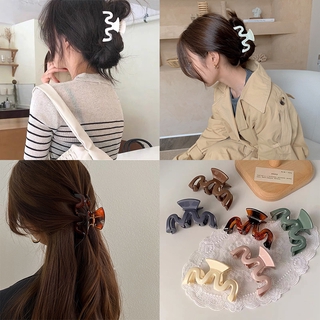 Kẹp tóc thiết kế kiểu gợn sóng phong cách Hàn Quốc dành cho nữ