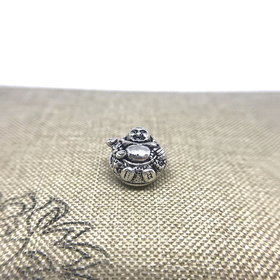 PKB29 - Charm Bạc Thái 925 Hình Phật Shakya 12x11mm