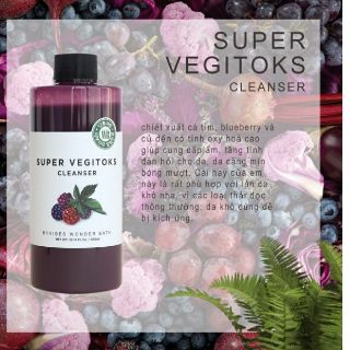 Sữa rửa mặt super vegitoks cleanser 200ml
