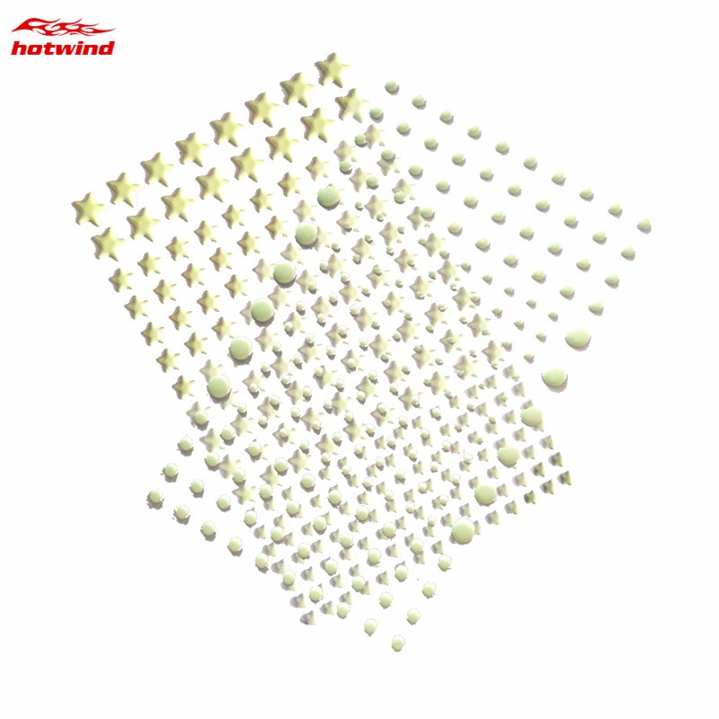 Miếng dán tường hình ngôi sao 3D phản quang độc đáo