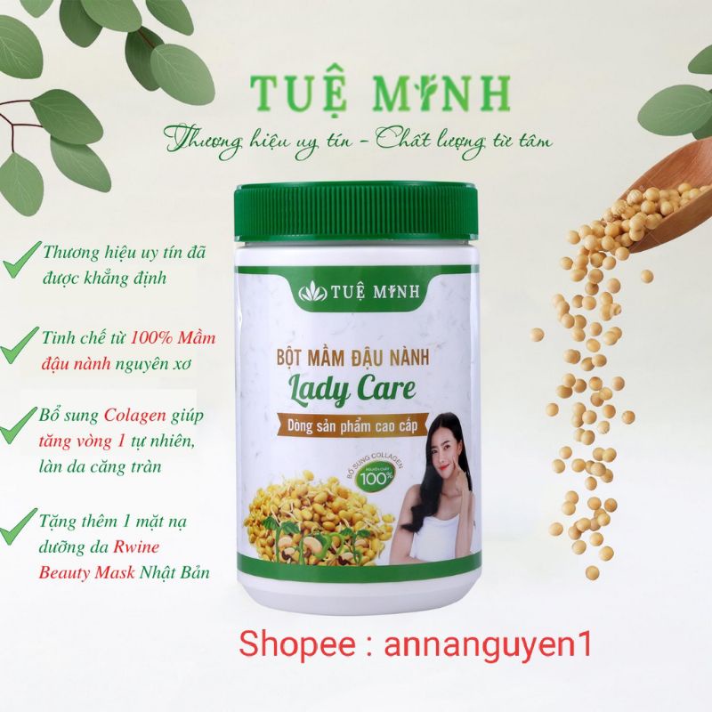 [CHÍNH HÃNG 100% ] 1 Kg Mầm đậu nành Tuệ Minh giúp tăng vòng 1 hiệu quả